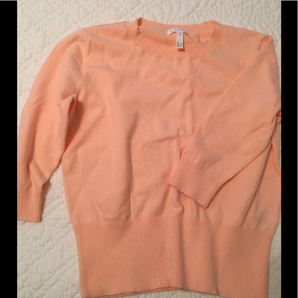 Coral 3/4 sleeve sweater